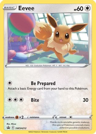 Eevee SWSH212  - Holofoil SWSH Sword & Shield Promo Cards