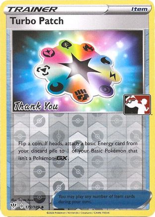 Turbo Patch (Pokemon League) [Thank You] 172/189  - Reverse Holofoil League & Championship Cards