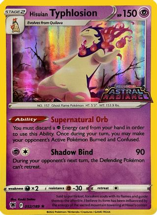 Hisuian Typhlosion (GameStop Exclusive) 052/189  - Holofoil Miscellaneous Cards & Products