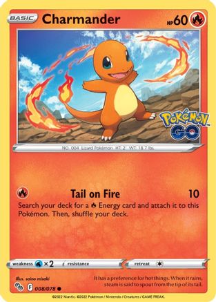 Charmander 008/078  Pokemon GO