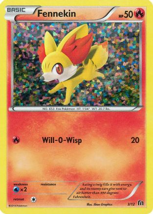 Fennekin 003/12  - Holofoil McDonalds Promos 2016