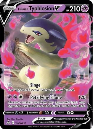 Hisuian Typhlosion V SWSH237  - Holofoil SWSH Sword & Shield Promo Cards