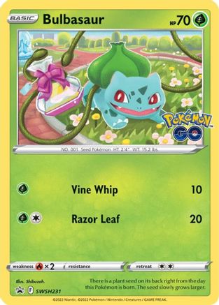 Bulbasaur SWSH231  - Holofoil SWSH Sword & Shield Promo Cards