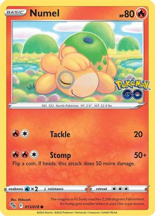 Numel 013/078  Pokemon GO
