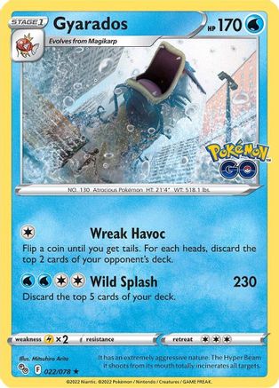 Gyarados 022/078  - Holofoil Pokemon GO