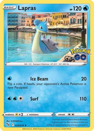 Lapras 023/078  - Holofoil Pokemon GO