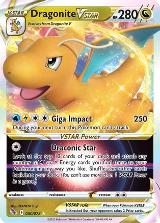 Dragonite VSTAR 050/078  - Holofoil Pokemon GO