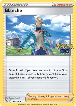 Blanche 064/078  - Reverse Holofoil Pokemon GO