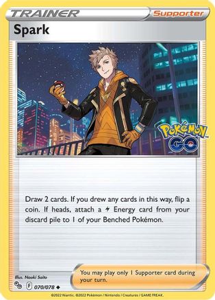 Spark 070/078  - Reverse Holofoil Pokemon GO