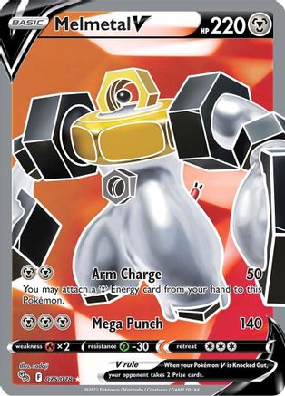 Melmetal V (Full Art) 075/078  - Holofoil Pokemon GO