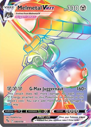 Melmetal VMAX (Secret) 080/078  - Holofoil Pokemon GO