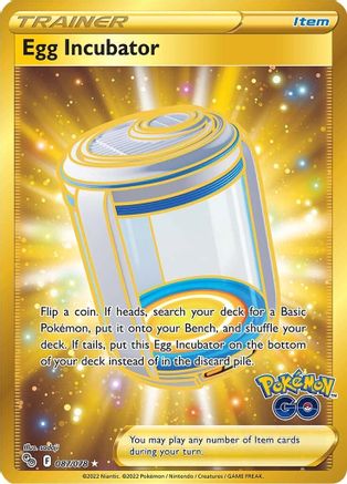 Egg Incubator (Secret) 087/078  - Holofoil Pokemon GO
