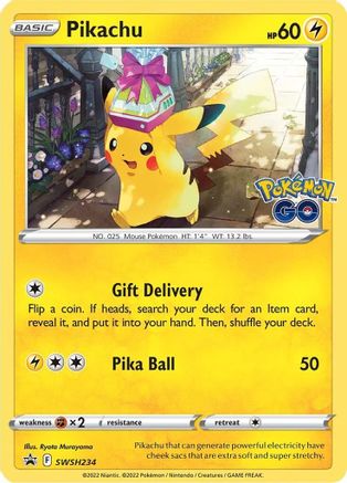 Pikachu SWSH234  - Holofoil SWSH Sword & Shield Promo Cards