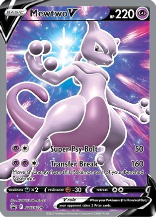 Mewtwo V SWSH229  - Holofoil SWSH Sword & Shield Promo Cards