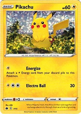 Pikachu 007/15  - Holofoil McDonalds Promos 2022