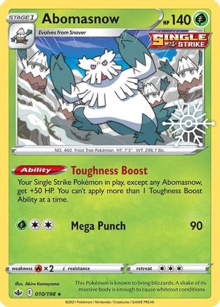 Abomasnow (Holiday Calendar) 010/198  - Holofoil Miscellaneous Cards & Products