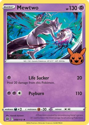Mewtwo 056/172  - Holofoil Trick or Trade BOOster Bundle