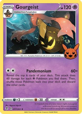 Gourgeist 077/203  - Holofoil Trick or Trade BOOster Bundle