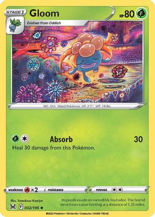 Gloom 002/196 - Reverse Holofoil Lost Origin