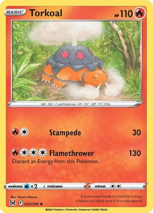Torkoal 023/196 Lost Origin