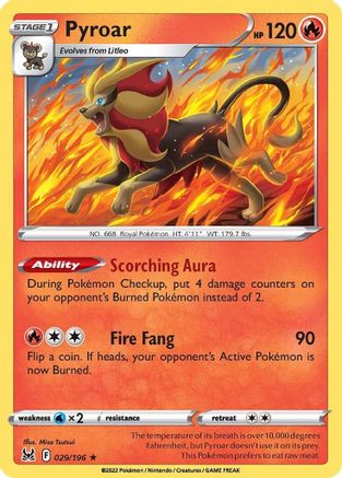 Pyroar 029/196 - Holofoil Lost Origin