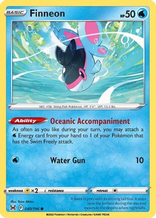 Finneon 040/196 - Reverse Holofoil Lost Origin