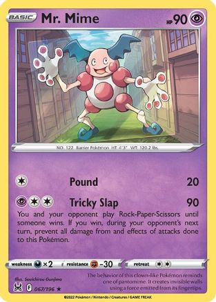 Mr. Mime 067/196 Lost Origin