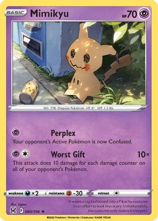 Mimikyu 080/196 - Reverse Holofoil Lost Origin