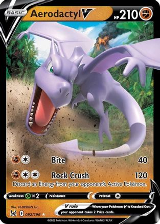Aerodactyl V 092/196 - Holofoil Lost Origin