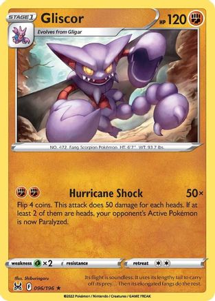 Gliscor 096/196 - Reverse Holofoil Lost Origin