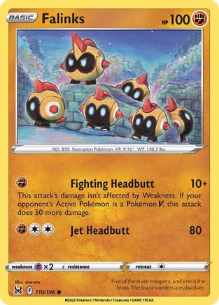 Falinks 110/196 - Reverse Holofoil Lost Origin
