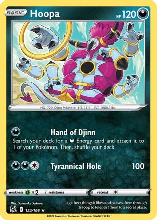 Hoopa 122/196 - Reverse Holofoil Lost Origin