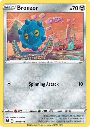 Bronzor 125/196 - Reverse Holofoil Lost Origin