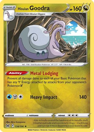 Hisuian Goodra 134/196 - Holofoil Lost Origin