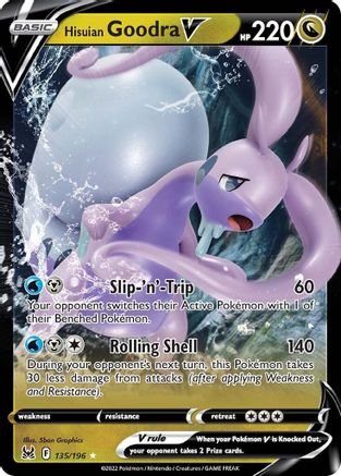 Hisuian Goodra V 135/196 - Holofoil Lost Origin