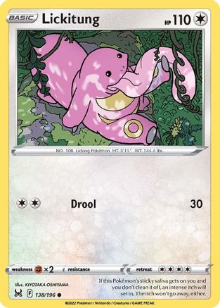 Lickitung 138/196 - Reverse Holofoil Lost Origin