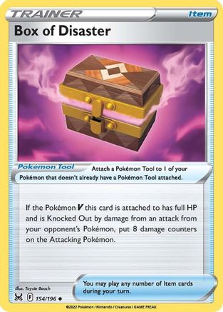 Box of Disaster 154/196 - Reverse Holofoil Lost Origin