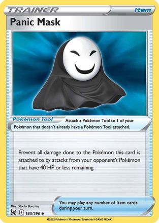 Panic Mask 165/196 - Reverse Holofoil Lost Origin