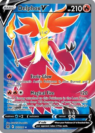 Delphox V (Full Art) 173/196 - Holofoil Lost Origin