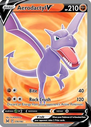 Aerodactyl V (Full Art) 179/196 - Holofoil Lost Origin