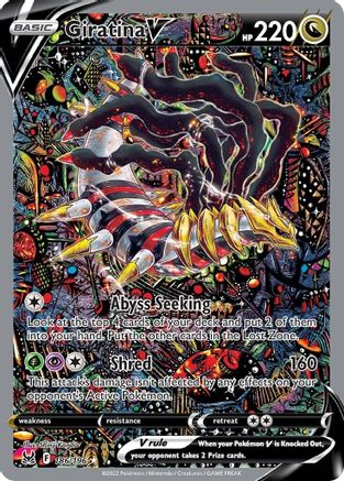 Giratina V (Alternate Full Art) 186/196 - Holofoil Lost Origin