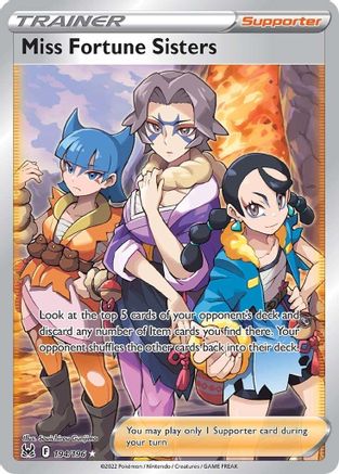 Miss Fortune Sisters (Full Art) 194/196 - Holofoil Lost Origin