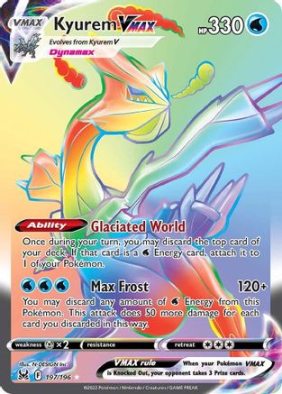 Kyurem VMAX (Secret) 197/196 - Holofoil Lost Origin