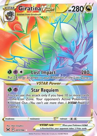 Giratina VSTAR (201) (Secret) (201) 201/196 - Holofoil Lost Origin