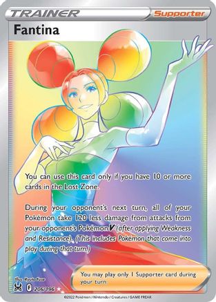Fantina (Secret) 206/196 - Holofoil Lost Origin