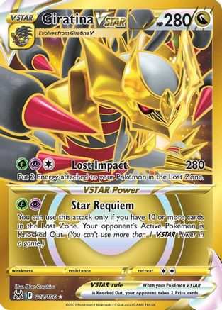 Giratina VSTAR (212) (Secret) (212) 212/196 - Holofoil Lost Origin