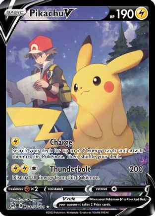 Pikachu V TG16/TG30 - Holofoil Lost Origin