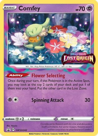 Comfey (Prerelease) SWSH242  - Holofoil SWSH Sword & Shield Promo Cards