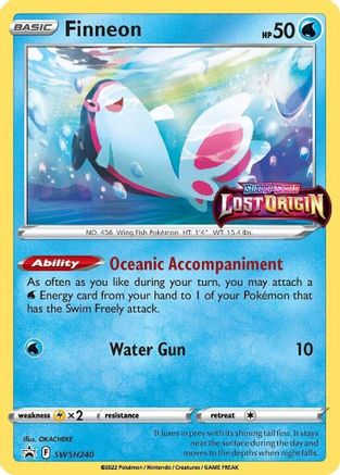 Finneon (Prerelease) SWSH240  - Holofoil SWSH Sword & Shield Promo Cards