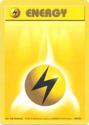 Lightning Energy 100/102 - Unlimited Base Set